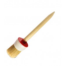 Кисть круглая натуральная щетина деревянная ручка 60 мм